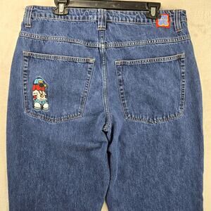 Empyre Jeans Mens 34 (36x28) Relax Fit Wide Leg Baggy Denim Dog Evening Y2K